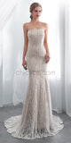 Simple Mermaid Backless Lace Sleeveless Wedding Dress, YKX046