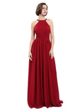 A-line Chiffon Sleeveless Elegant Bridesmaid Dresses