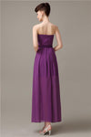 Charming A-line Chiffon Sweetheart Sexy Slit Bridesmaid Dresses