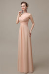 A-line Chiffon Sweatheart Floor-Length Beach Bridesmaid Dresses