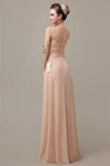 A-line Chiffon Sweatheart Floor-Length Beach Bridesmaid Dresses