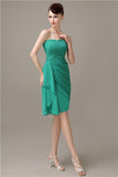 Elegant Sweetheart Chiffon Backless Sheath Bridesmaid Dresses