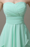 Sweetheart Chiffon A-line Knee-Length Bridesmaid Dresses