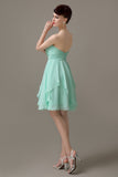 Sweetheart Chiffon A-line Knee-Length Bridesmaid Dresses