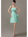 Sweetheart Chiffon A-line Knee-Length Bridesmaid Dresses