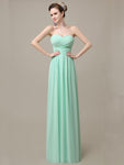 A-line Chiffon Sweetheart Floor-Length Long Bridesmaid Dresses