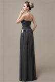 Sweetheart Simple A-line Floor-Length Chiffon Bridesmaid Dresses