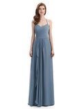 Charming Halter V-neck Floor Lenght Bridesmaid Dresses