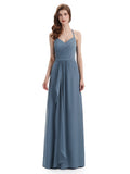 Charming Halter V-neck Floor Lenght Bridesmaid Dresses