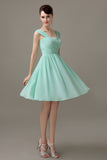 Sweetheart Chiffon A-line Knee-Length Bridesmaid Dresses