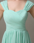 Sweetheart Chiffon A-line Knee-Length Bridesmaid Dresses