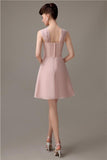 Simple A-line Knee-length Chiffon Bridesmaid Dresses