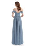 Charming Off-The-Shoulder Sweethert Floor Lenght Bridesmaid Dresses