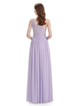 Elegant One Shoulder Side Slit Floor Lenght Bridesmaid Dresses