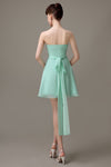 Sweatheart A-line Chiffon Short Bridesmaid Dresses with flower