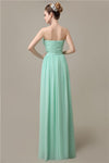 Simple A-line Sweetheart Chiffon Floor-Length Long Bridesmaid Dresses