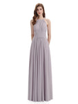 Charming Halter Floor Length Bridesmaid Dresses