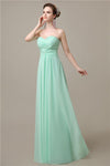 A-line Sweetheart Chiffon Floor-Length Long Bridesmaid Dresses