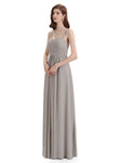 Elegant Spaghetti Strap Sweetheart Floor Length Bridesmaid Dresses