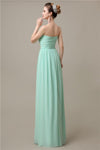 A-line Sweetheart Chiffon Floor-Length Long Bridesmaid Dresses