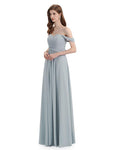 A-line Off-The-Shoulder Sweetheart Floor Length Bridesmaid Dresses