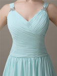 Chiffon Sexy V-neck A-line Knee-Length Bridesmaid Dresses