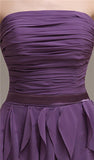 Elegant Strapless Princess A-line Knee-Length Bridesmaid Dresses