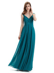 Elegant A-line Sleeveless Chiffon Bridesmaid Dresses