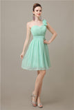 Popular One-shoulder Sweetheart Knee-Length Bridesmaid Dresses