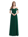 Elegant Sweetheart Off Shoulder Floor-Length Bridesmaid Dresses