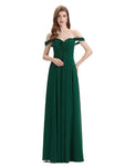 Elegant Sweetheart Off Shoulder Floor-Length Bridesmaid Dresses