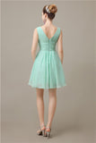 Pretty V-neck A-line Knee-Length Bridesmaid Dresses