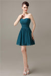 Popular Chiffon A-line Sweetheart Mini Bridesmaid Dresses