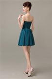 Popular Chiffon A-line Sweetheart Mini Bridesmaid Dresses