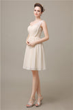 Elegant One-shoulder A-line Knee-Length Bridesmaid Dresses