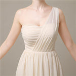 Elegant One-shoulder A-line Knee-Length Bridesmaid Dresses