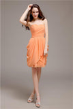 Sweetheart Short Sheath Knee length Bridesmaid Dresses