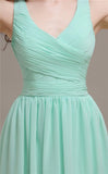 V-Neck Short A-Line Bridesmaid Dresses