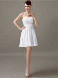 Simple Sweetheart A-Line Short Bridesmaid Dresses