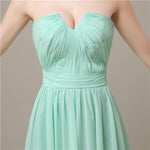 Pretty Strapless Chiffon A-line Floor-Length Bridesmaid Dresses