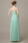 Pretty Strapless Chiffon A-line Floor-Length Bridesmaid Dresses