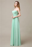 Pretty Chiffon A-line Sweetheart Floor-Length Bridesmaid Dresses