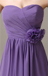 Fashion Sweetheart A-line Chiffon Knee-length Bridesmaid Dresses