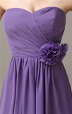 Fashion Sweetheart A-line Chiffon Knee-length Bridesmaid Dresses