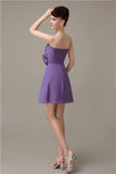 Fashion Sweetheart A-line Chiffon Knee-length Bridesmaid Dresses