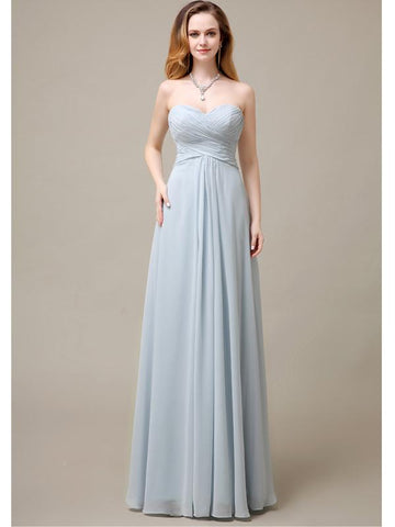 Charming A-line Sweetheart Sleeveless Floor-Length Bridesmaid Dresses