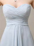 Charming A-line Sweetheart Sleeveless Floor-Length Bridesmaid Dresses