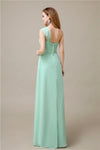 Pretty A-line Chiffon One-Shoulder Floor-Length Bridesmaid Dresses