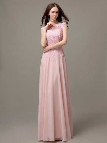 Unique Sweetheart Sleeveless A-line Floor-Length Bridesmaid Dresses