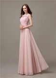 Unique Sweetheart Sleeveless A-line Floor-Length Bridesmaid Dresses